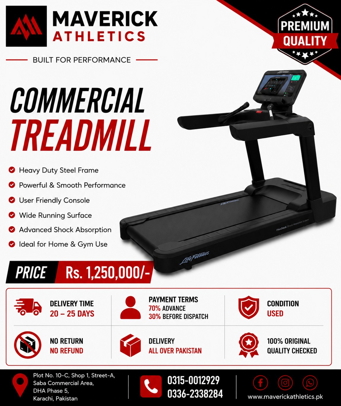 Commercial Treadmill – Premium (Used) — photo 1