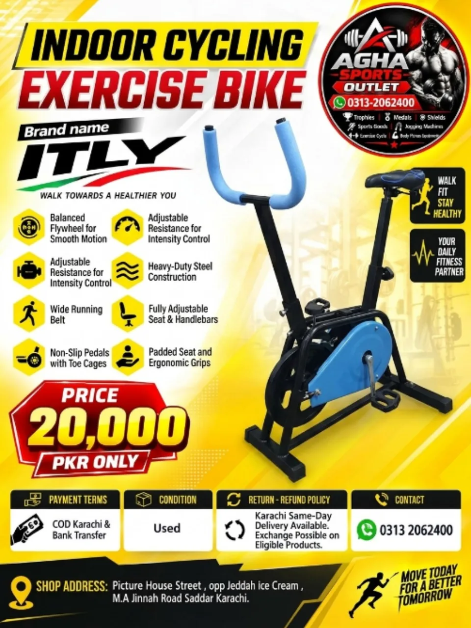 ITLY Indoor Cycling Exercise Bike — photo 1