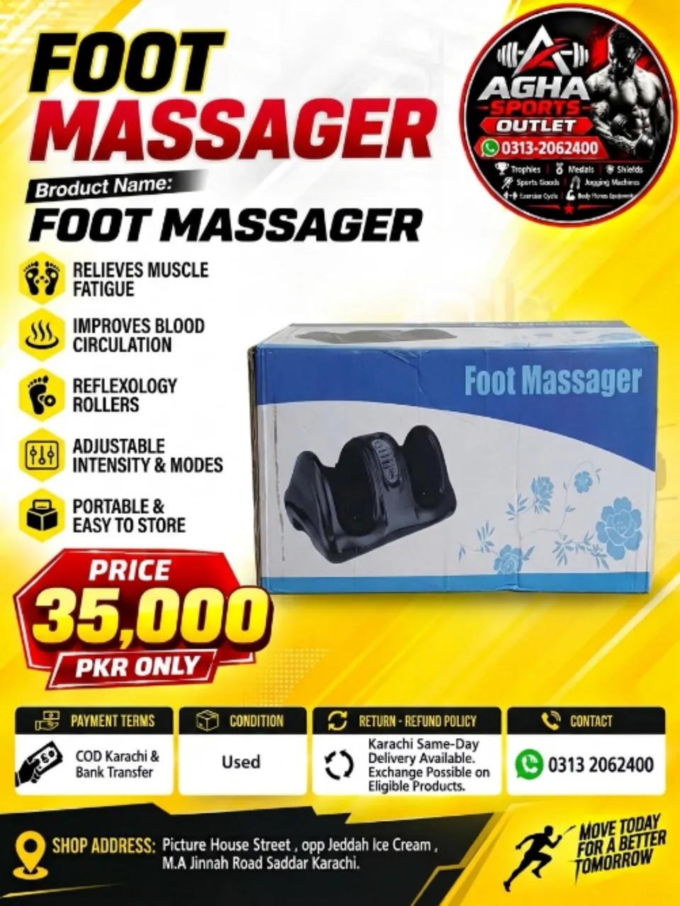 Pulse-Relief Electric Shiatsu Foot Massager