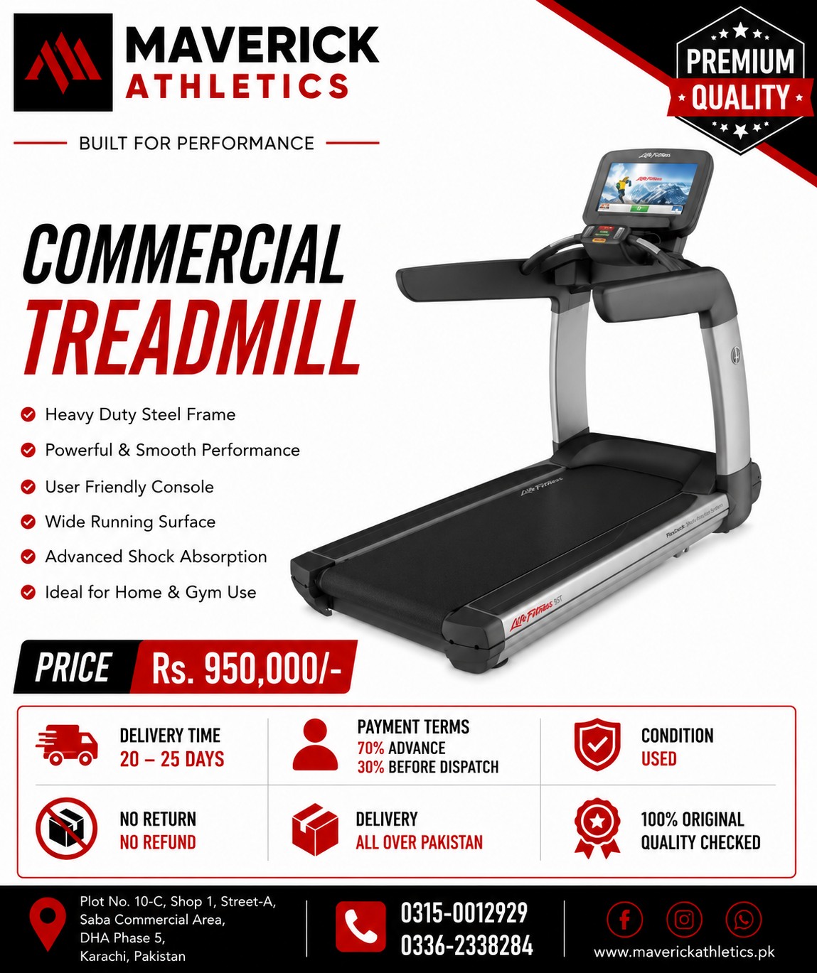 Commercial Treadmill (Used)