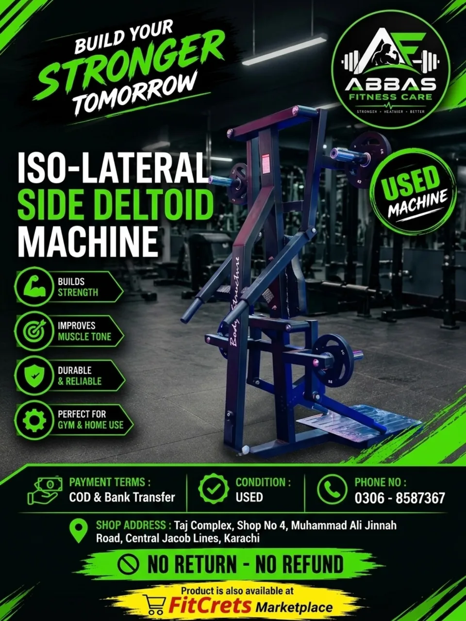 Iso-Lateral Side Deltoid Machine