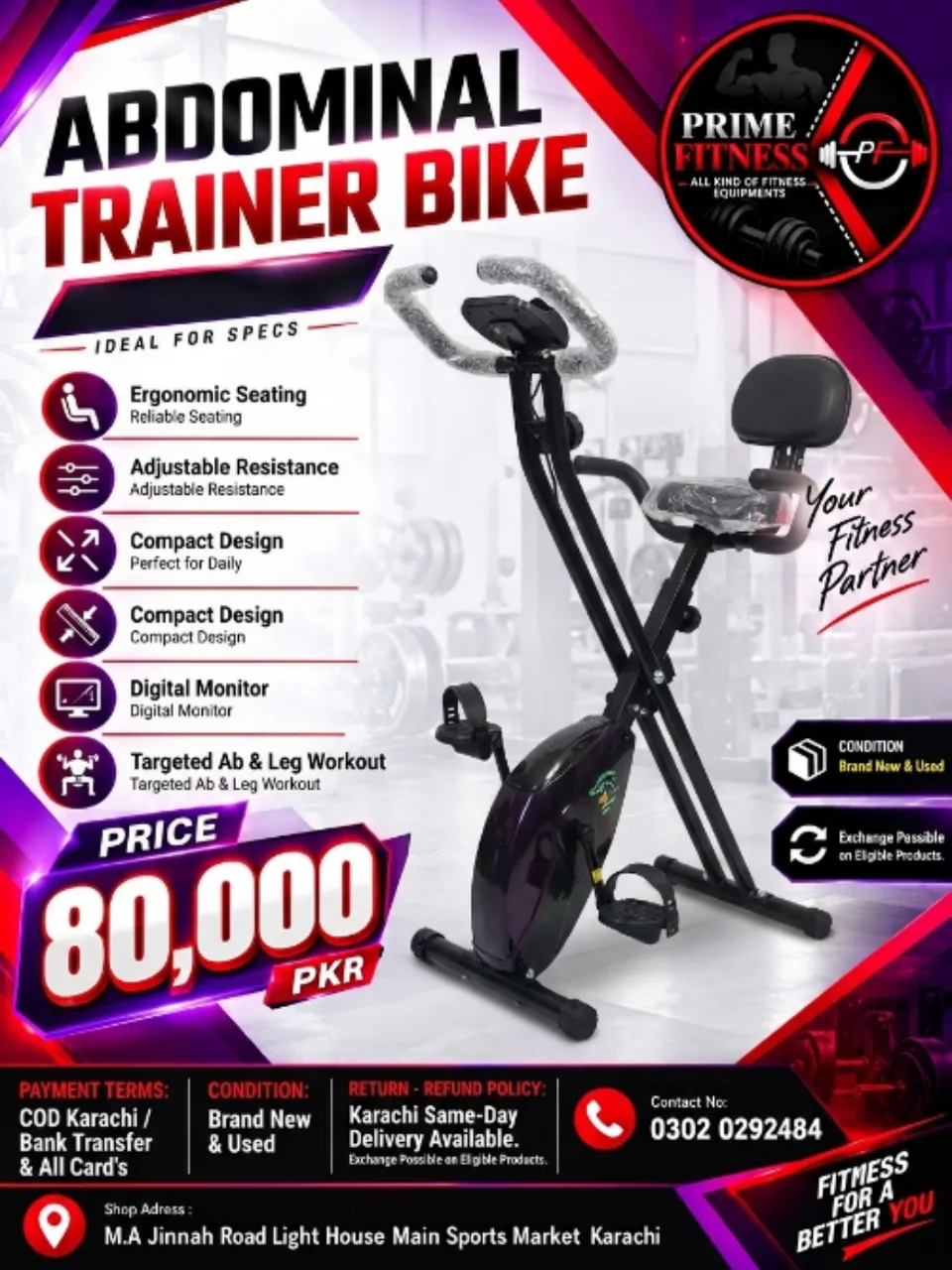 Abdominal Trainer Bike