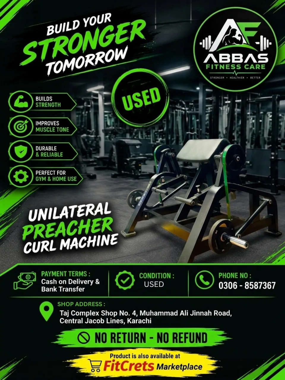 Unilateral Preacher Curl Machine — photo 1