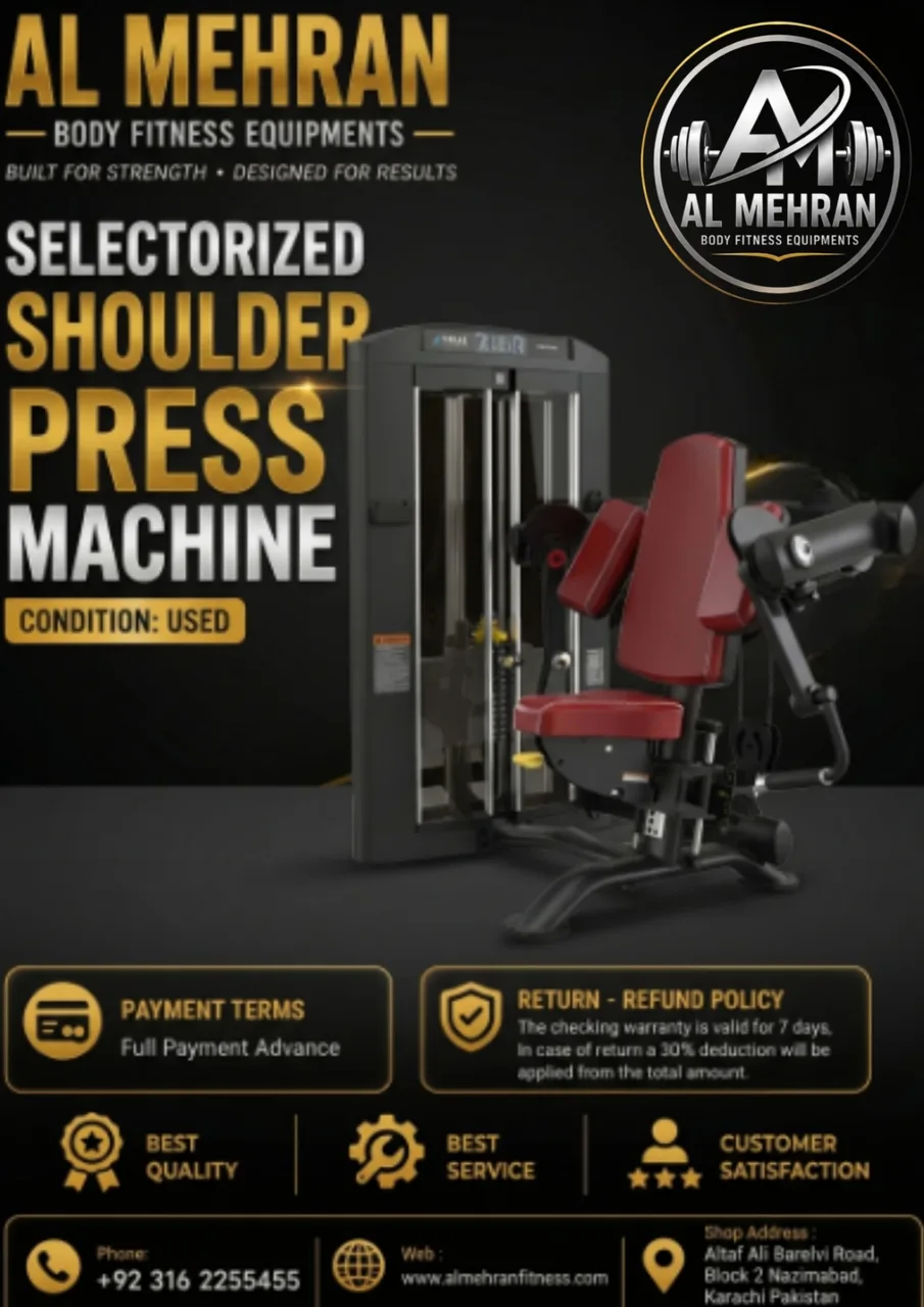 Selectorized Shoulder Press Machine