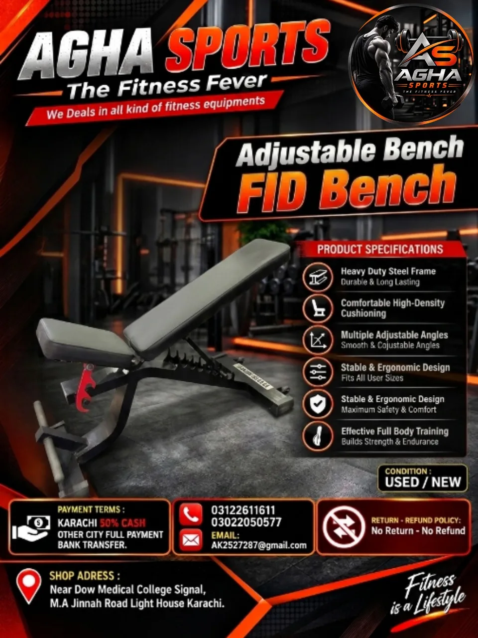 Adjustable Bench / FID Bench