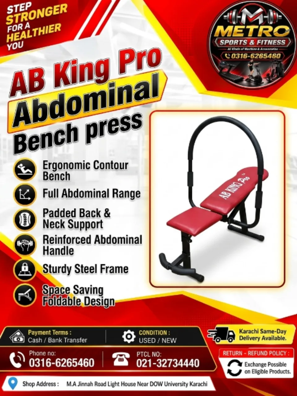 AB King Pro Abdominal Bench press