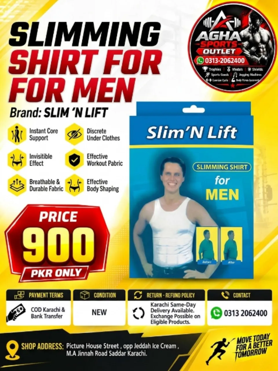 Slim 'N Lift Slimming Shirt for Men