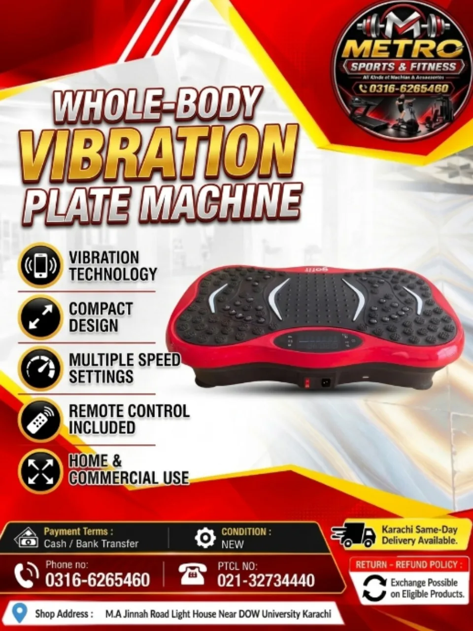 Body Vibration Plate Machine (Model 3)