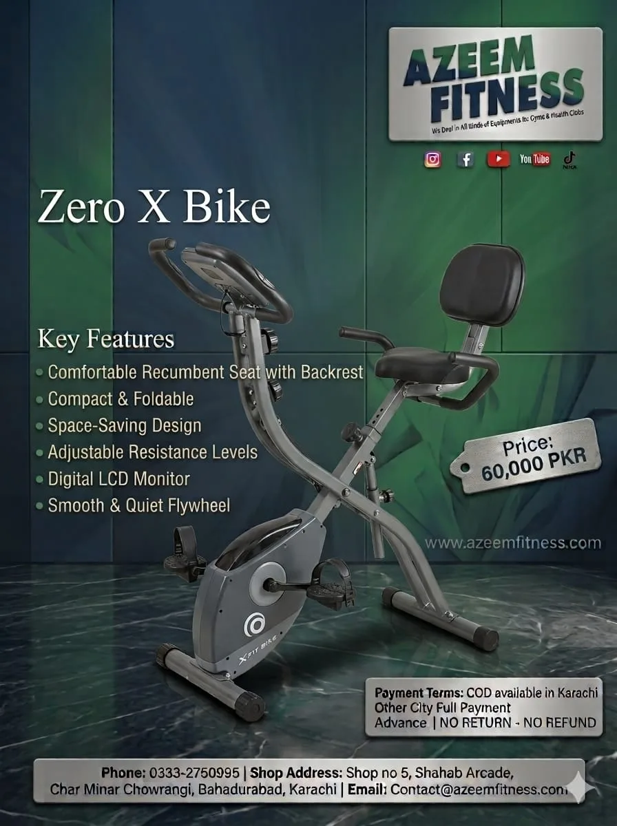 Zero X Foldable Recumbent Bike.