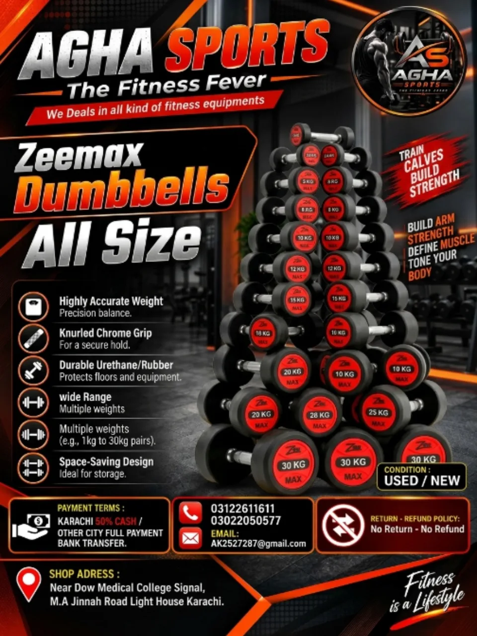 Zeemax Dumbbells (All Sizes)