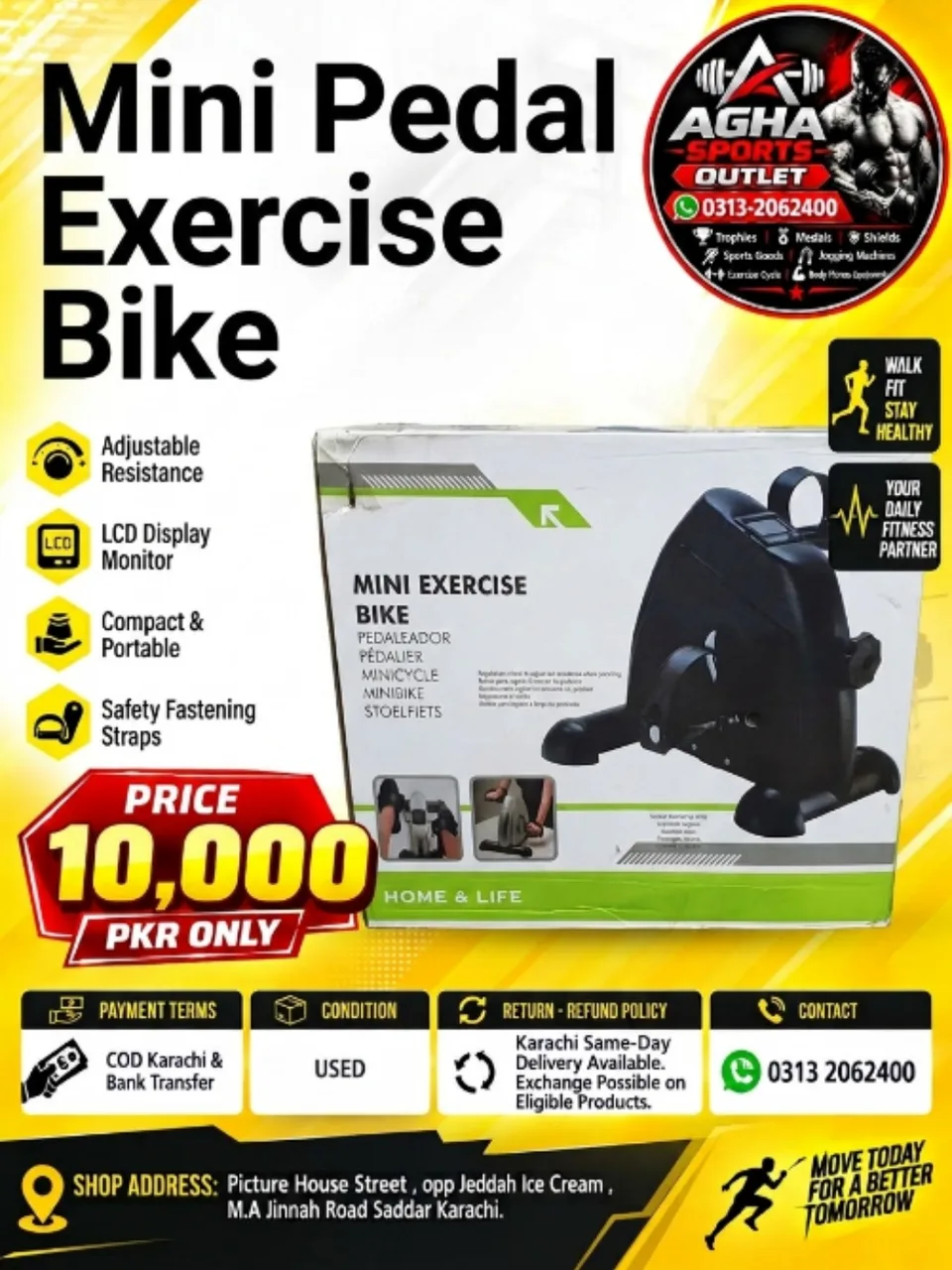 Home & Life Series LCD Mini Pedal Exercise Bike — photo 1