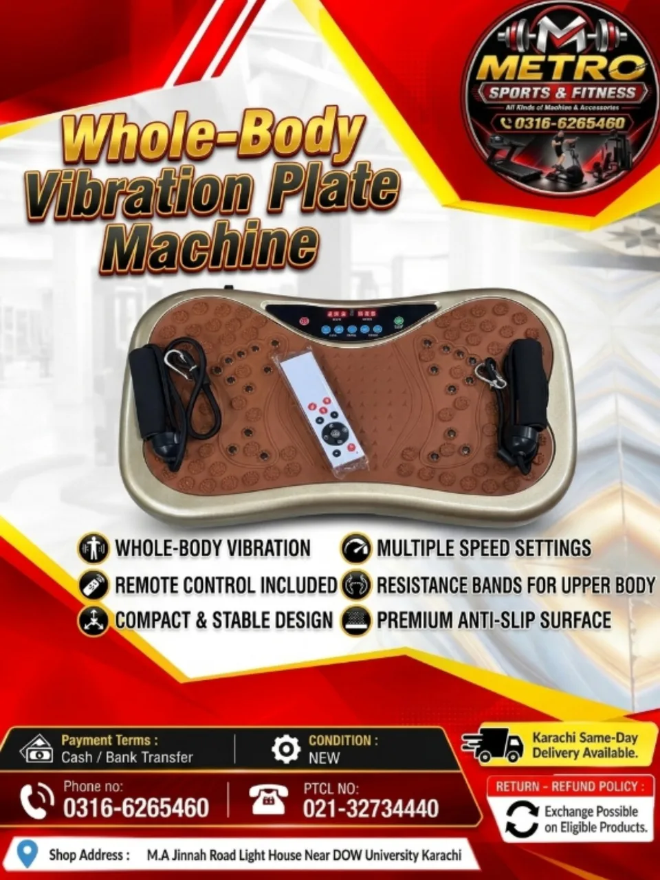 Whole-Body Vibration Plate Machine