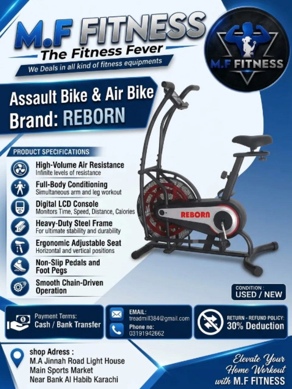 REBORN Assault Bike & Air Bike