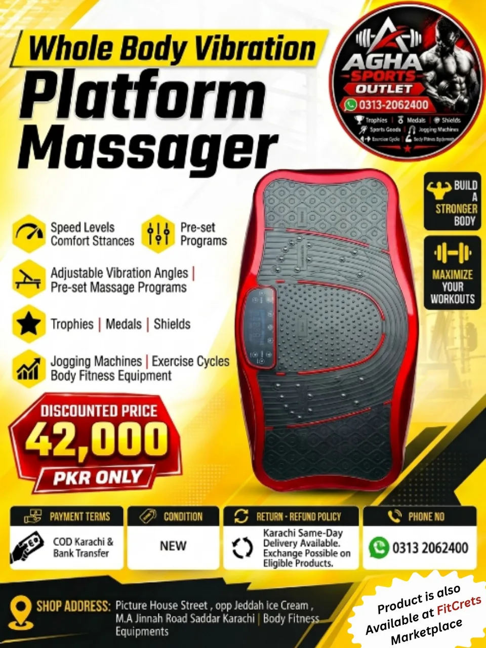 Elite Whole Body Vibration Plate — photo 1