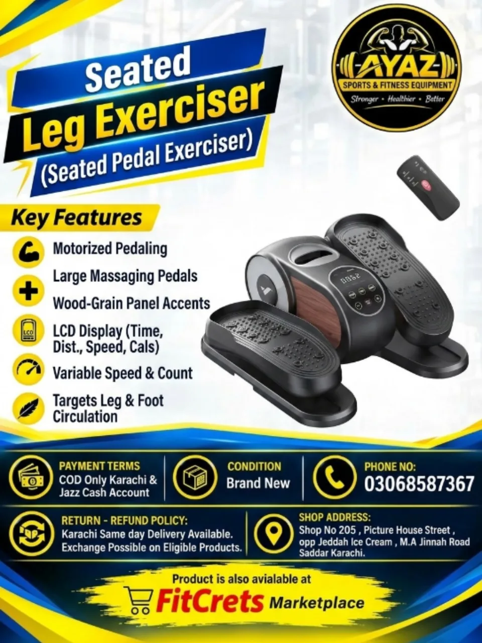 Seated Leg Exerciser (Seated Pedal Exerciser) — photo 1