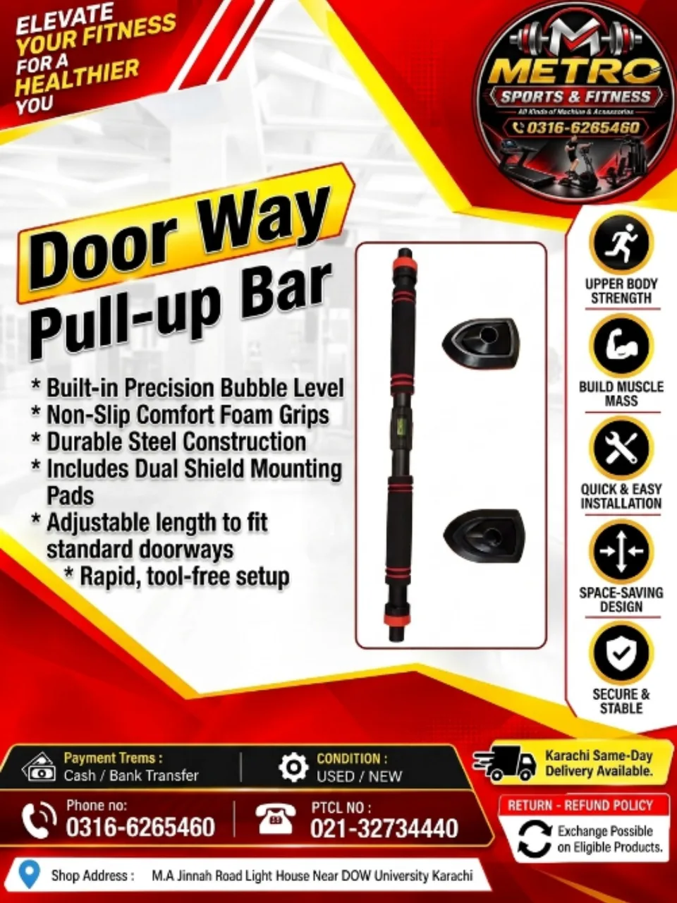 Door Way Pull-up Bar
