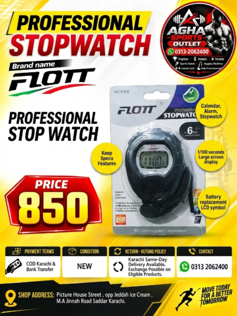 Flout Professional Digital Chronograph Stopwatch