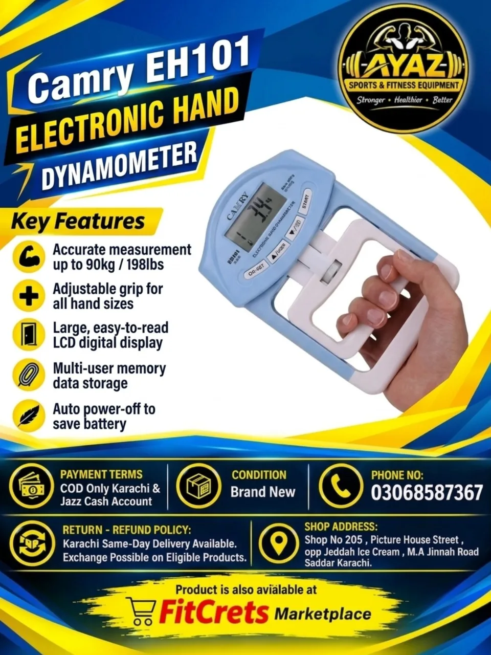 Electronic Hand Dynamometer — photo 1