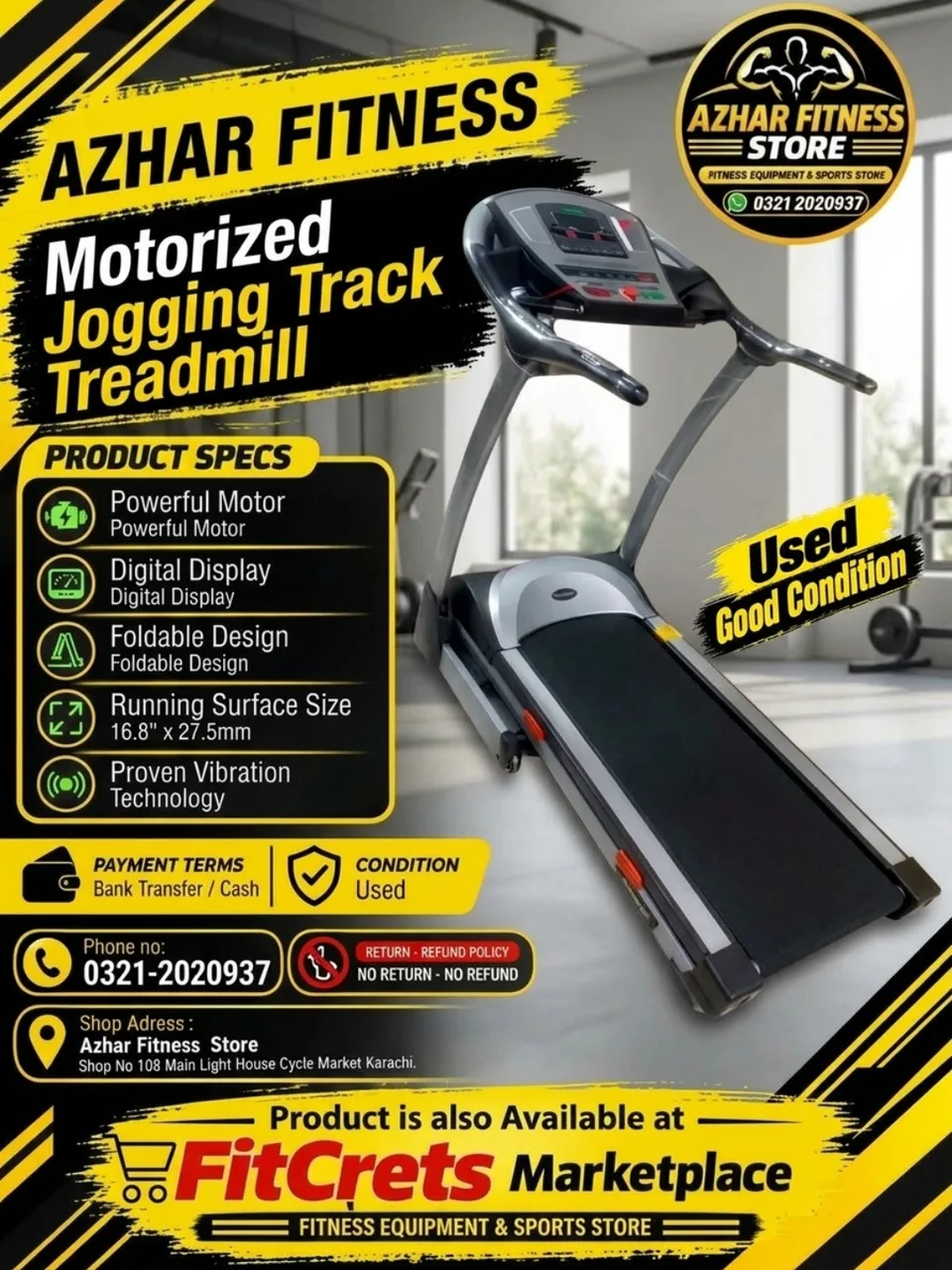 Jogging Motorized Track Treadmill 