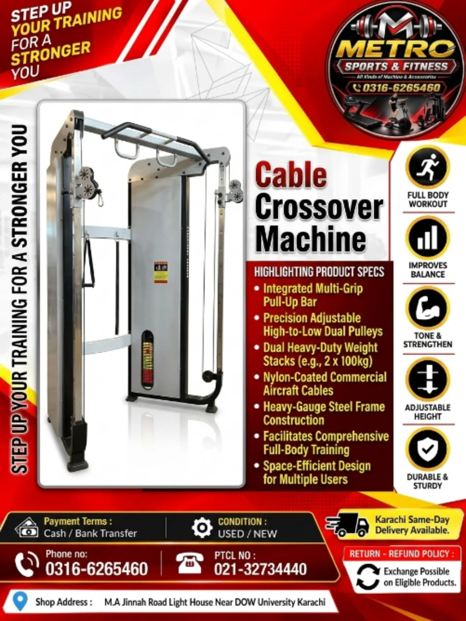 Cable Crossover Machine Commercial 