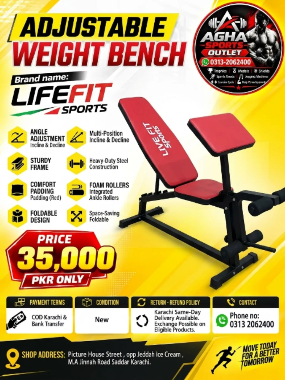 Deluxe Foldable Multi-Position Weight Bench