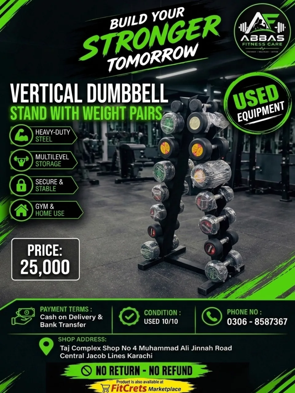 Premium Vertical Dumbbell Tree Rack  — photo 1