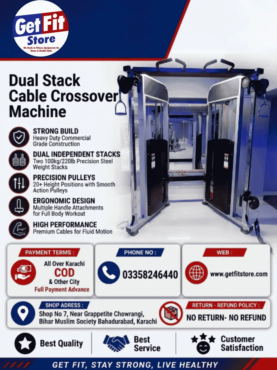 Dual Stack Cable Crossover Machine