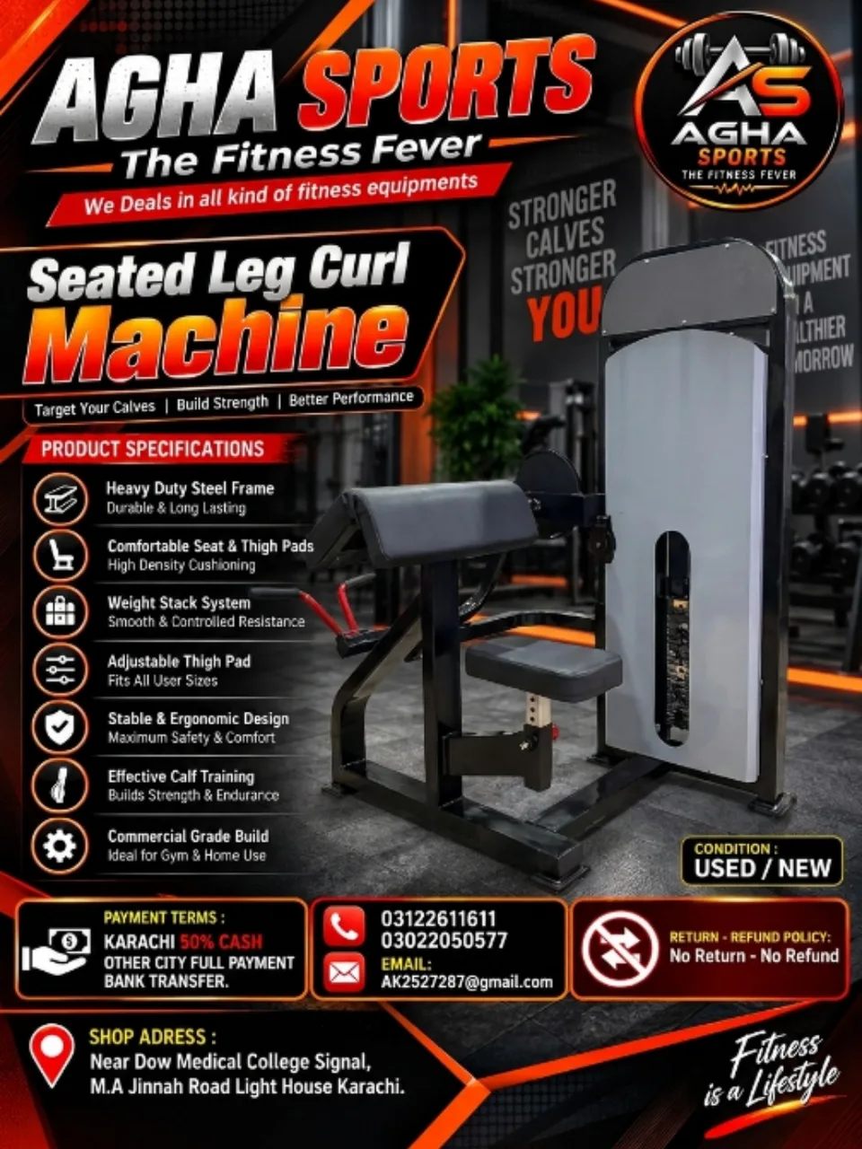Seated Calf Raise Machine