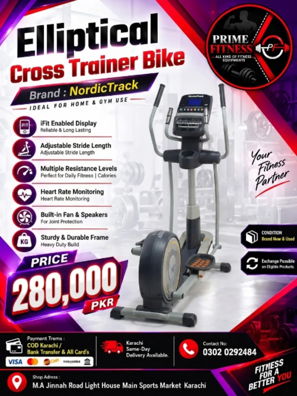 Elliptical Cross Trainer Bike