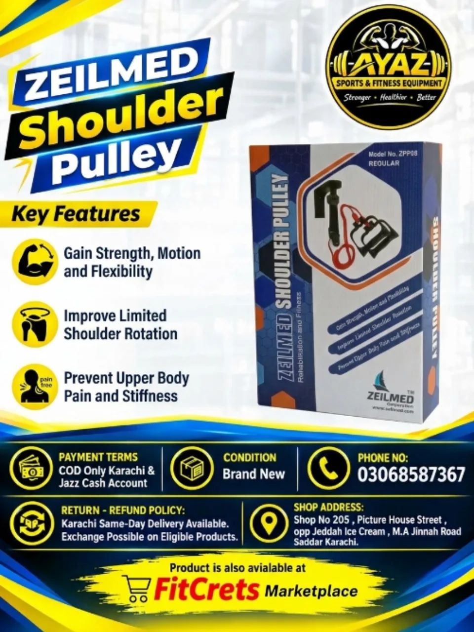 Zeilmed Over-the-Door Shoulder Rehabilitation Pulley — photo 1