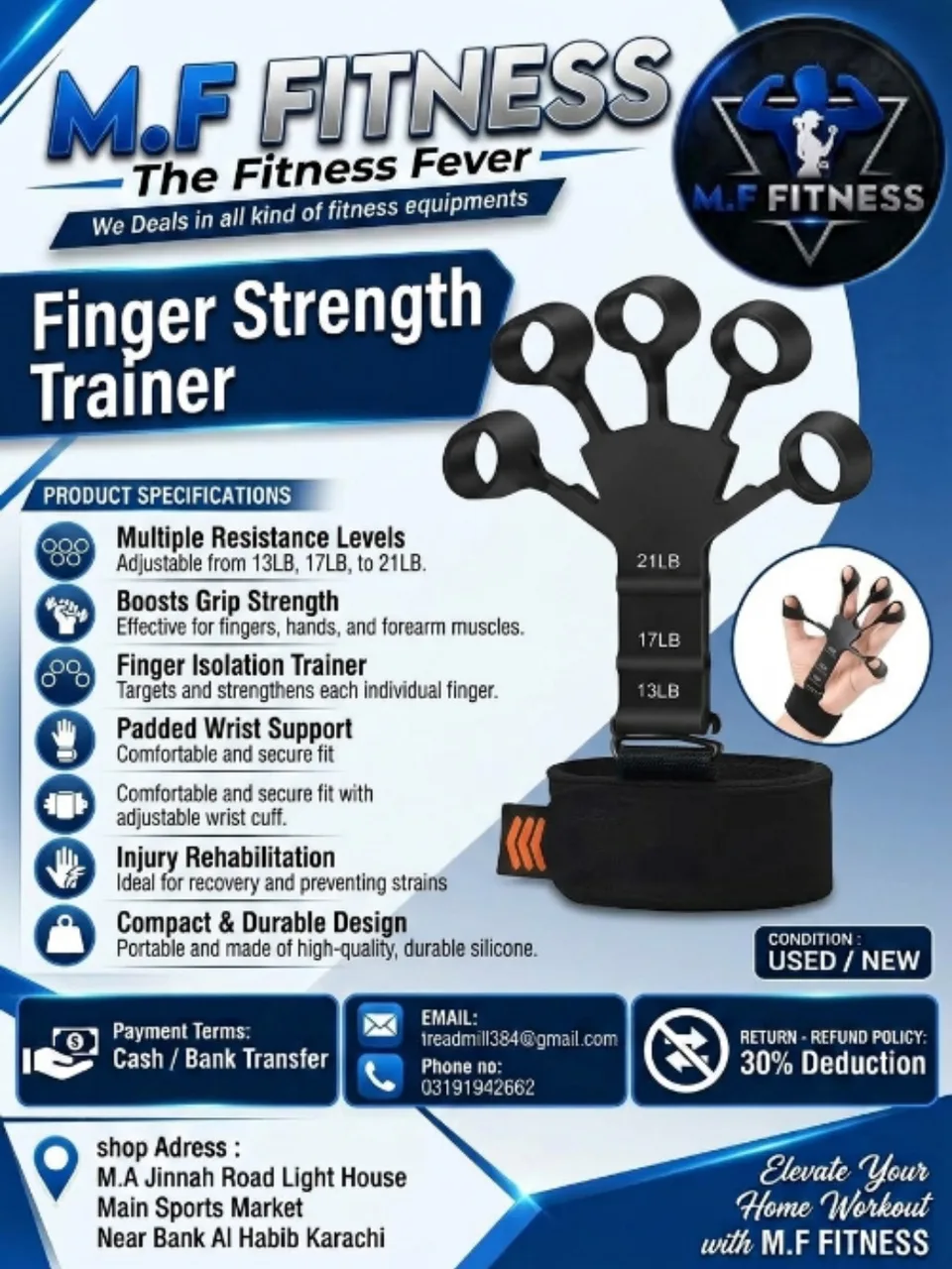 Finger Resistance Band or Hand Extensor Exerciser