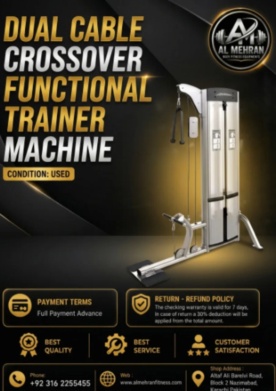 Dual Cable Crossover Functional Trainer Machine