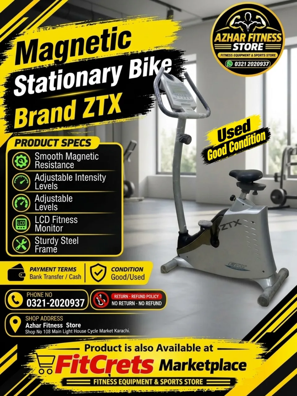 ZTX Magnetic Stationary Bike