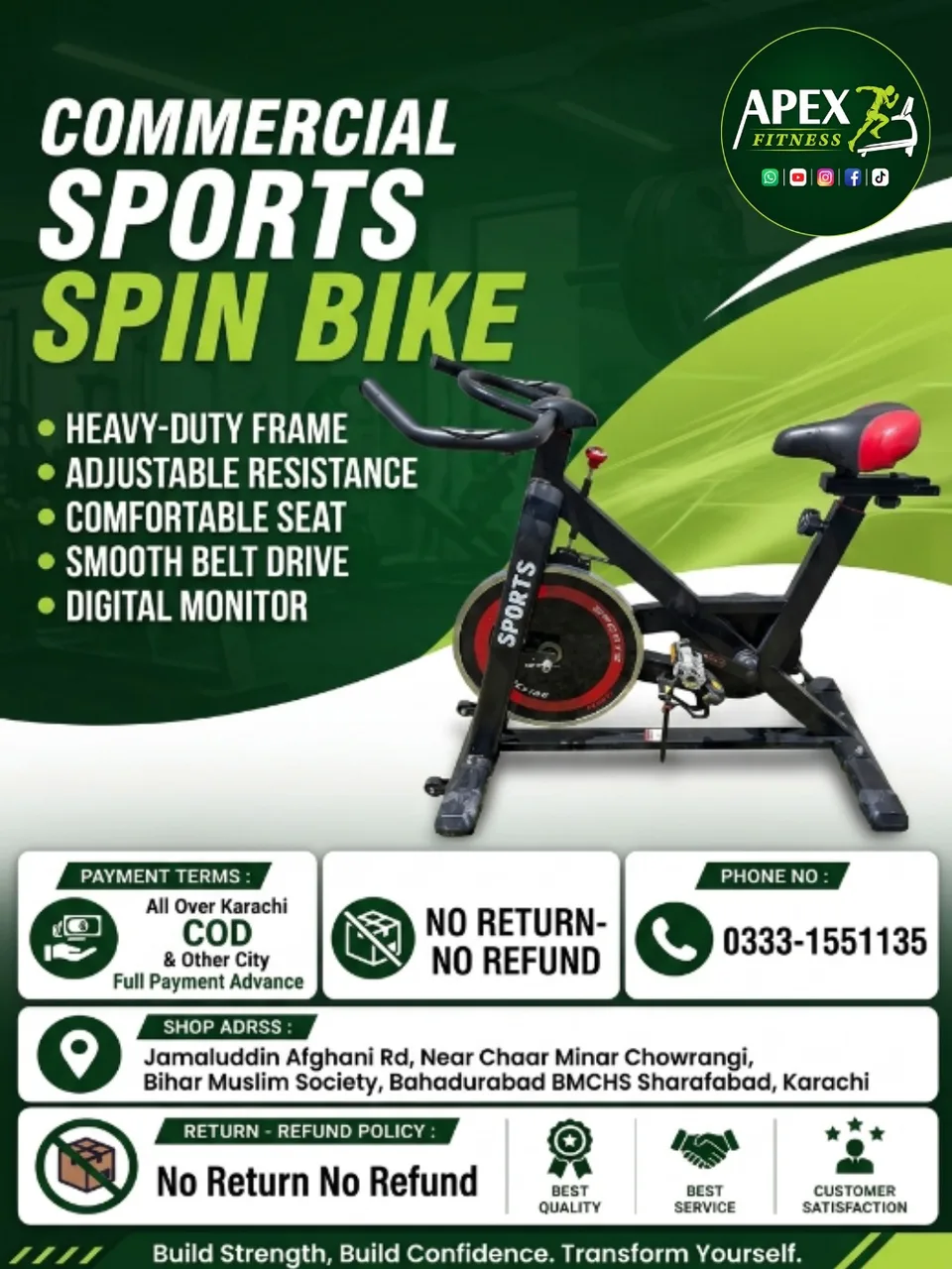 Commercial Sports Spin Bike 