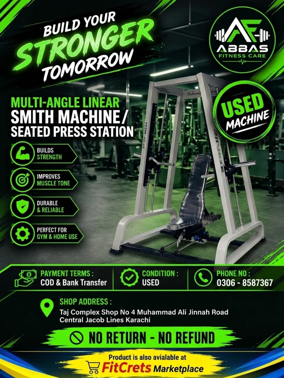 Multi-Angle Linear Smith Machine / Seated Press Station — photo 1