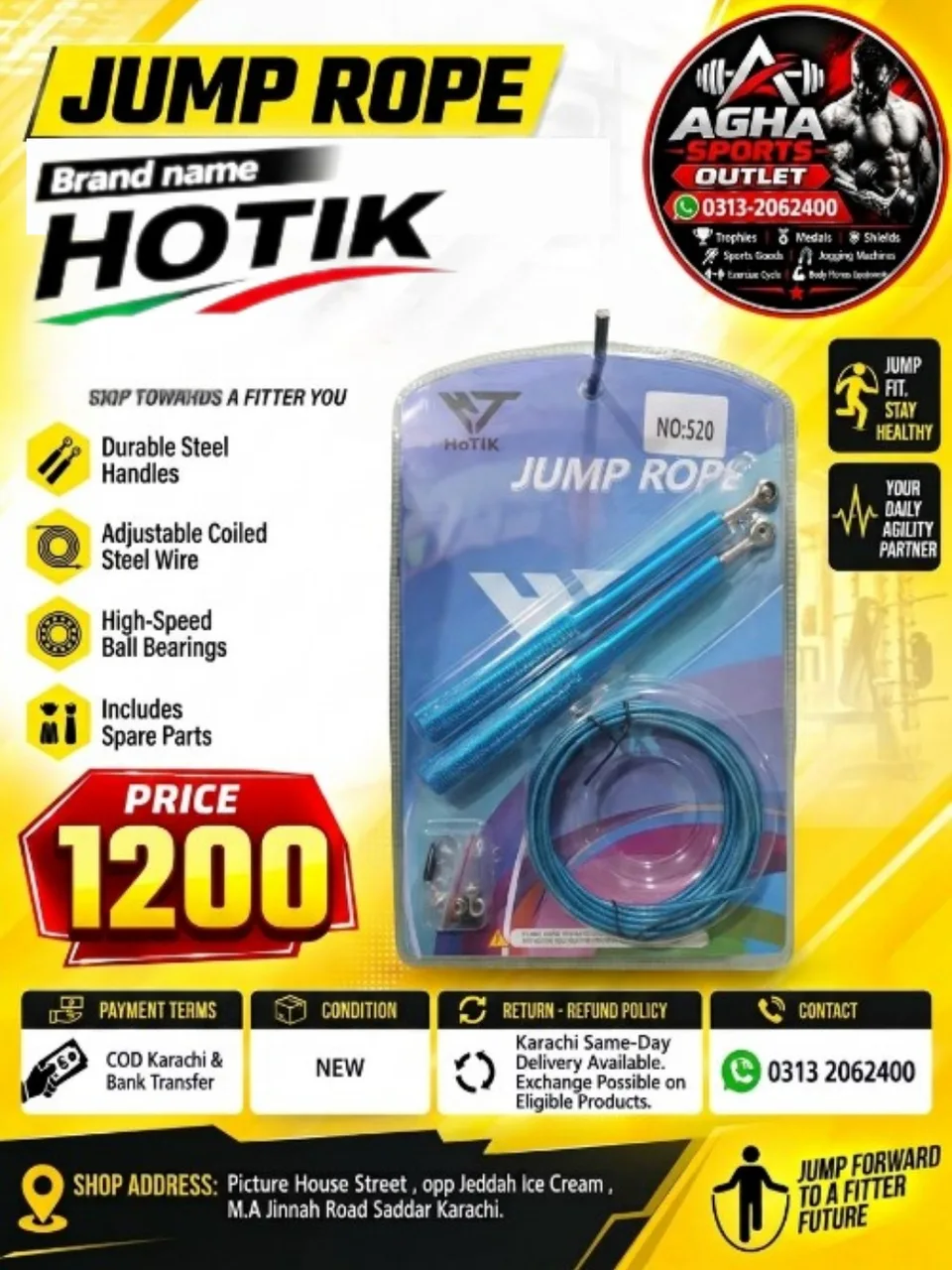 Hotik Jump Rope (Model No: 520)