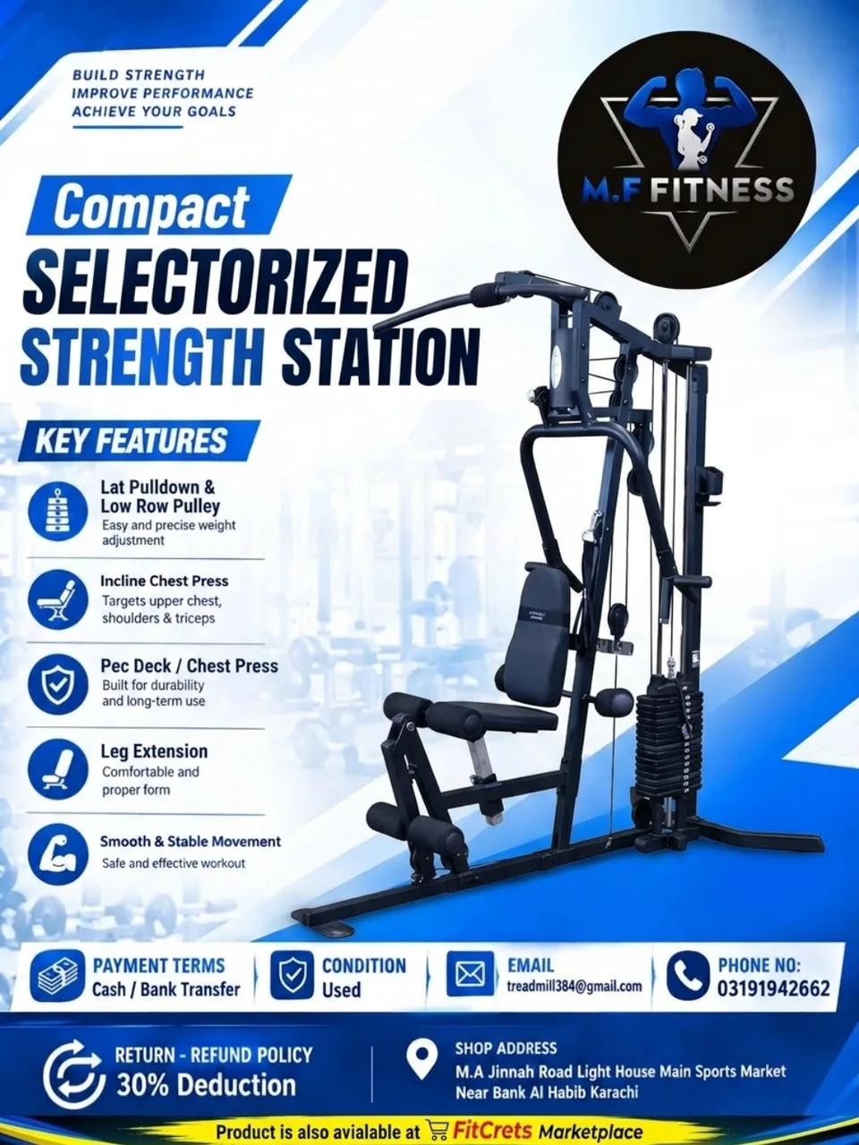 Compact Selectorized Strength Station