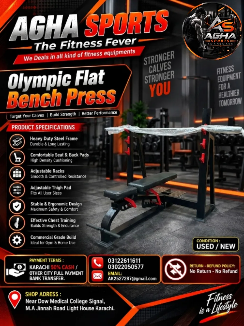 Olympic Flat Bench Press