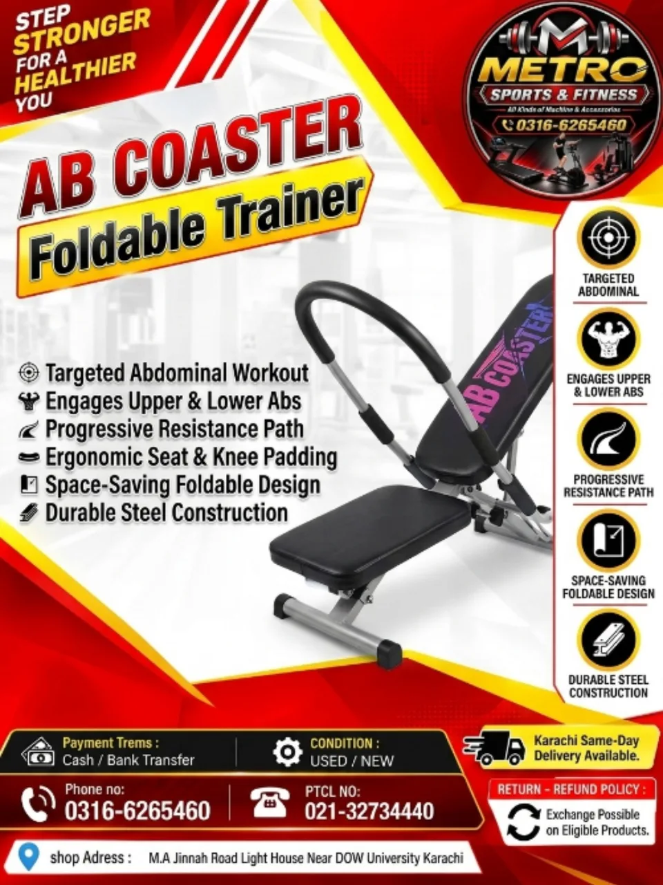 AB Coaster Foldable Trainer