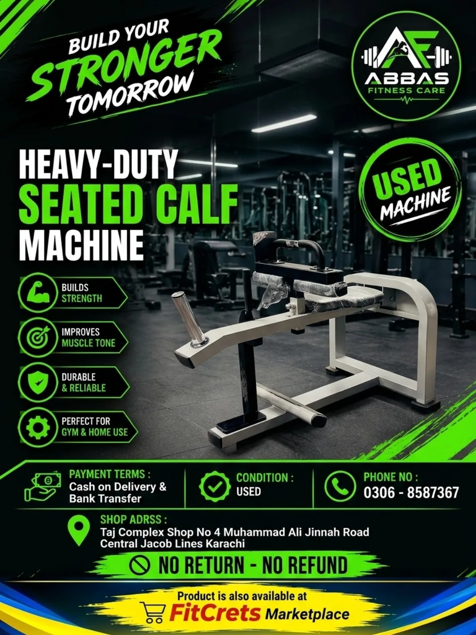 Heavy-Duty Seated Calf Machine
