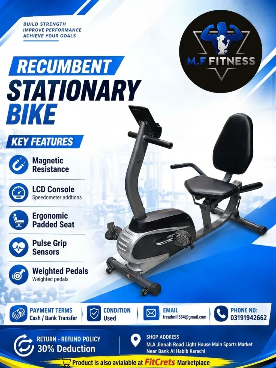 Recumbent Stationary Bike