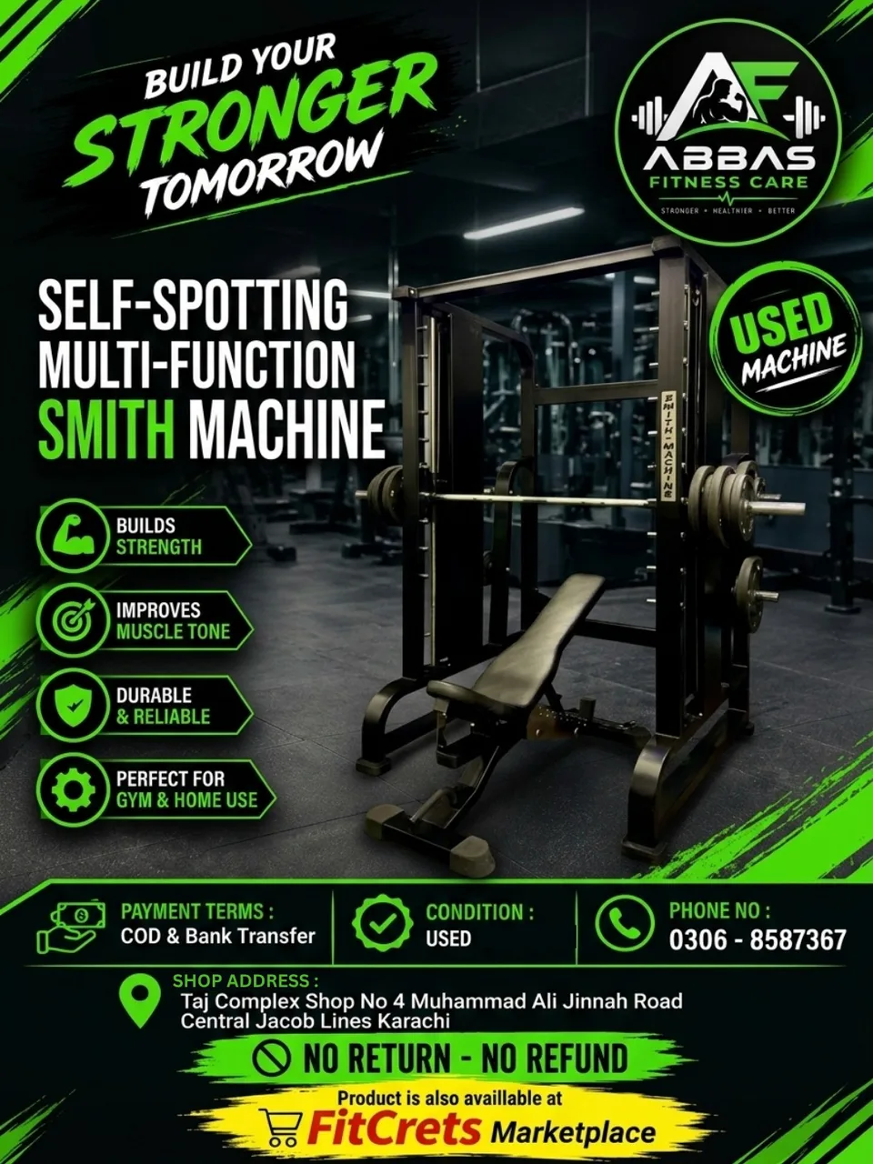 Self-Spotting Multi-Function Smith Machine — photo 1