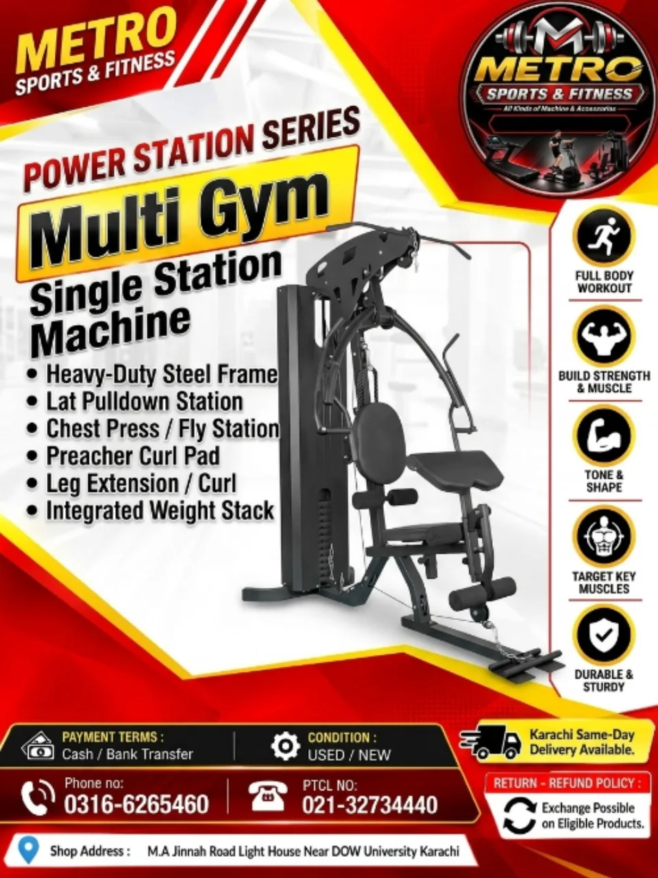 Multi Gym Single Station Machine (From the Power Station Series)