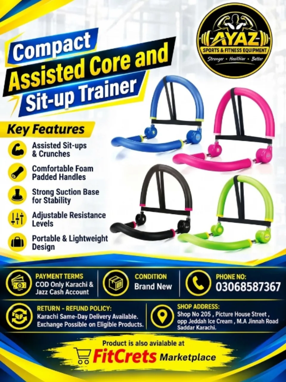 Compact Assisted Core and Sit-up Trainer  — photo 1