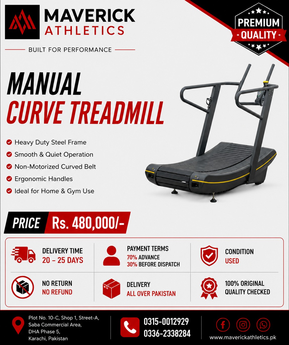 Manual Curve Treadmill (Used)