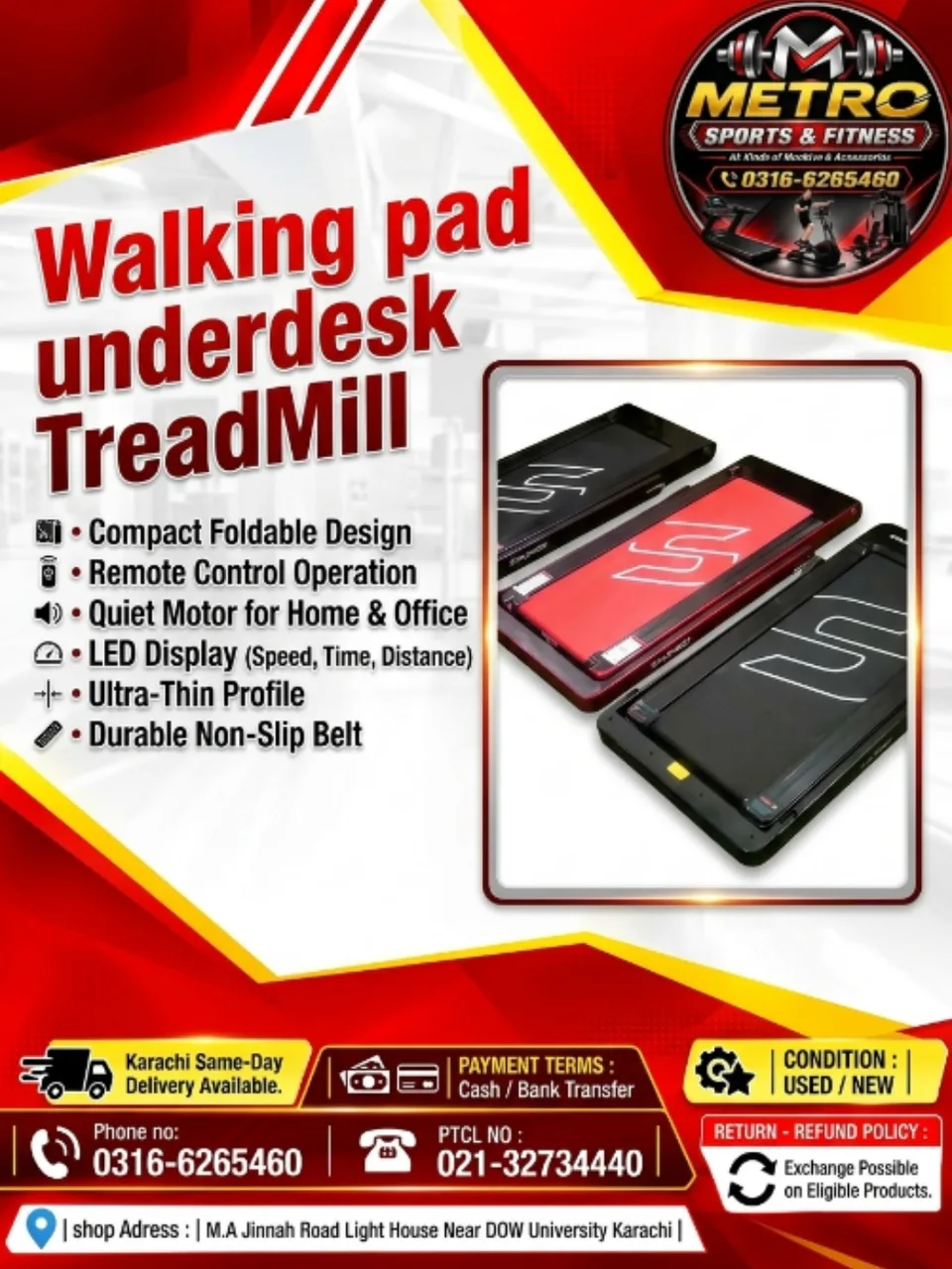 Walking Pad Under-desk Treadmill