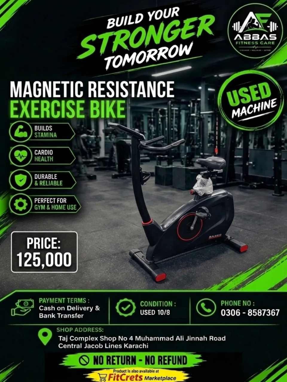 Magna Flow Pro Magnetic Resistance Exercise Bike — photo 1