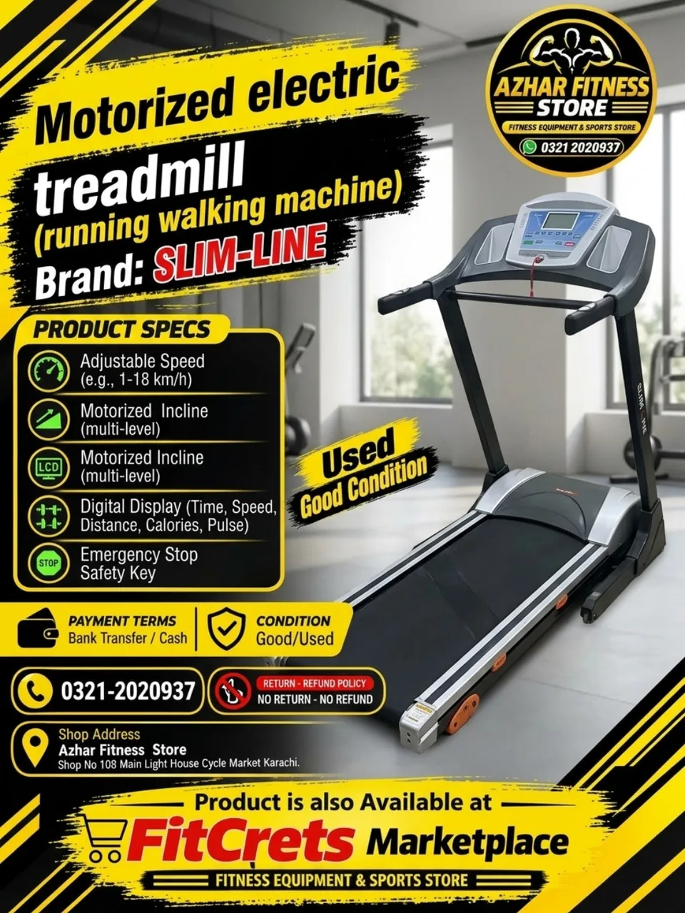 Multi-Level Motorized Running & Walking Machine — photo 1
