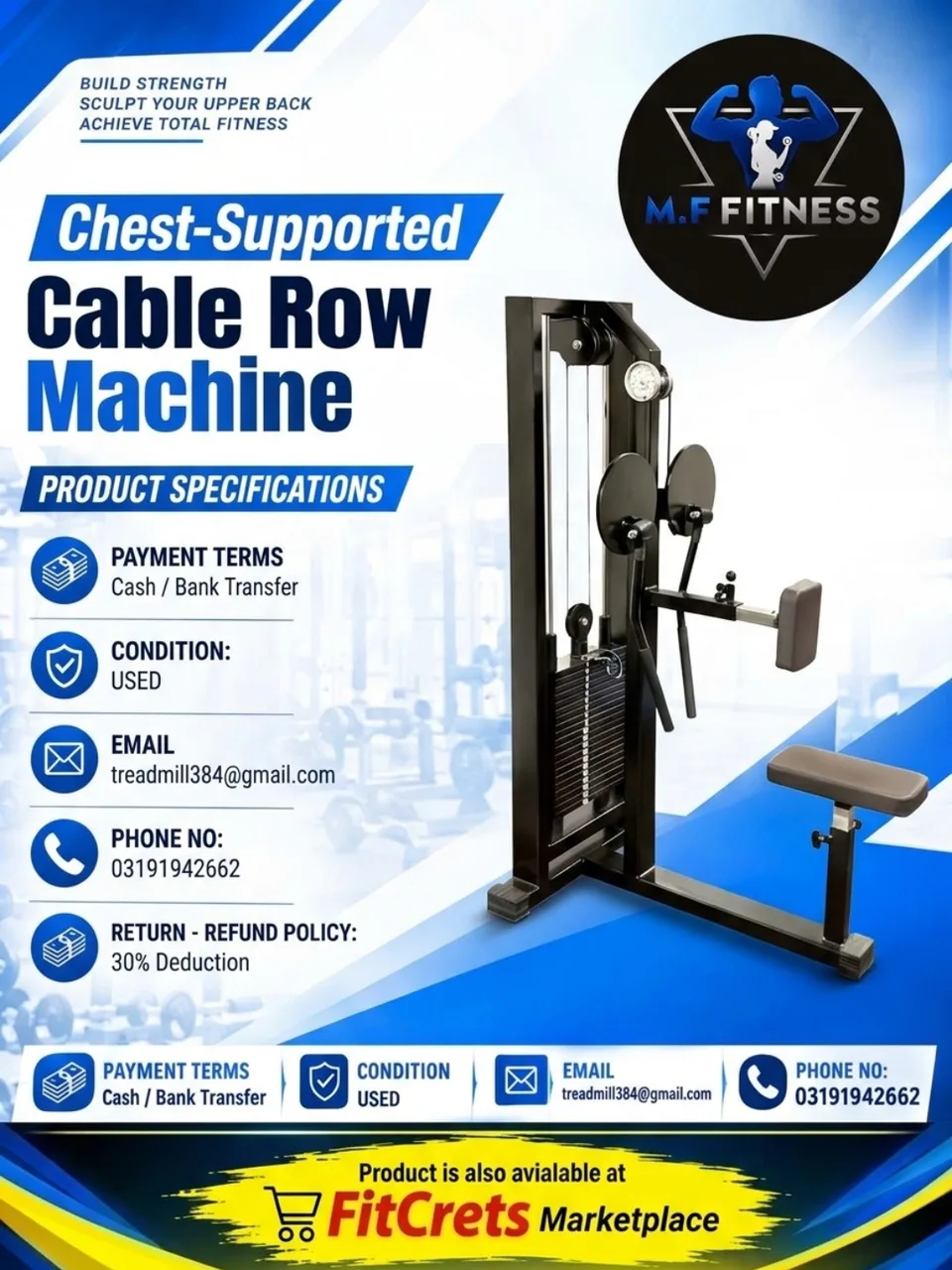 Chest-Supported Cable Row Machine