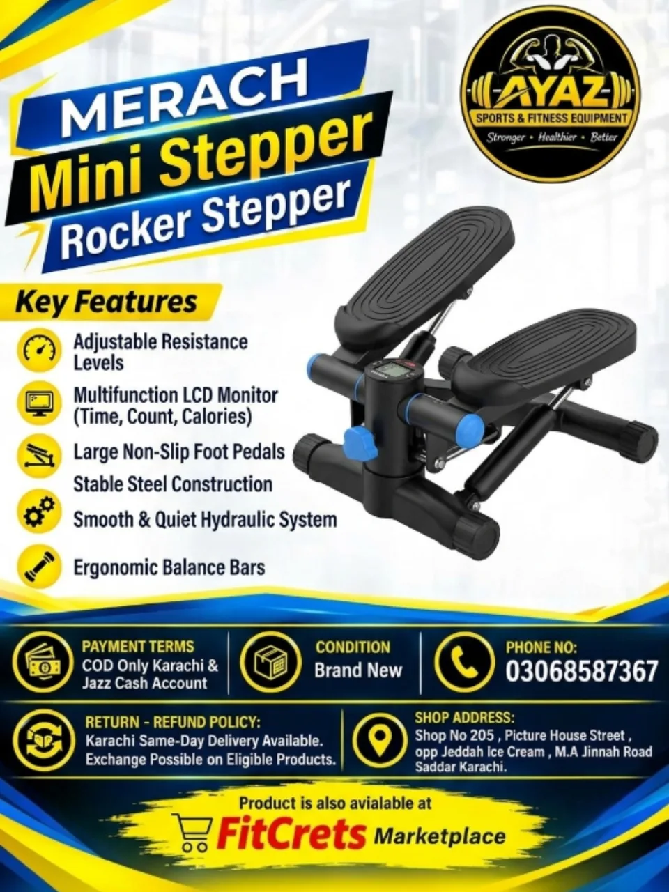 MERACH Mini Stepper (Rocker Stepper)